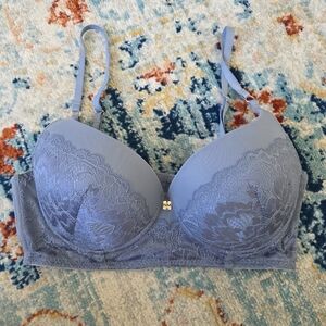 Nicole Miller Lace Underwire Bra in Lavender